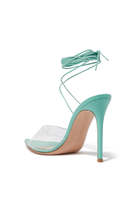 EXCLUSIVE SKYE NAPPA SILK STRAPPY SANDAL 105MM:Bright Pink :39.5